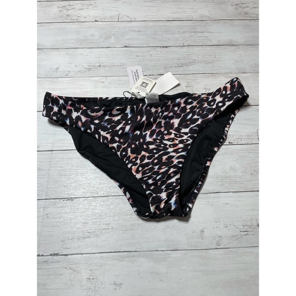 Sanctuary  womens Stay Cool Leopard Cinch Back Hipster L black - Picture 4 of 6